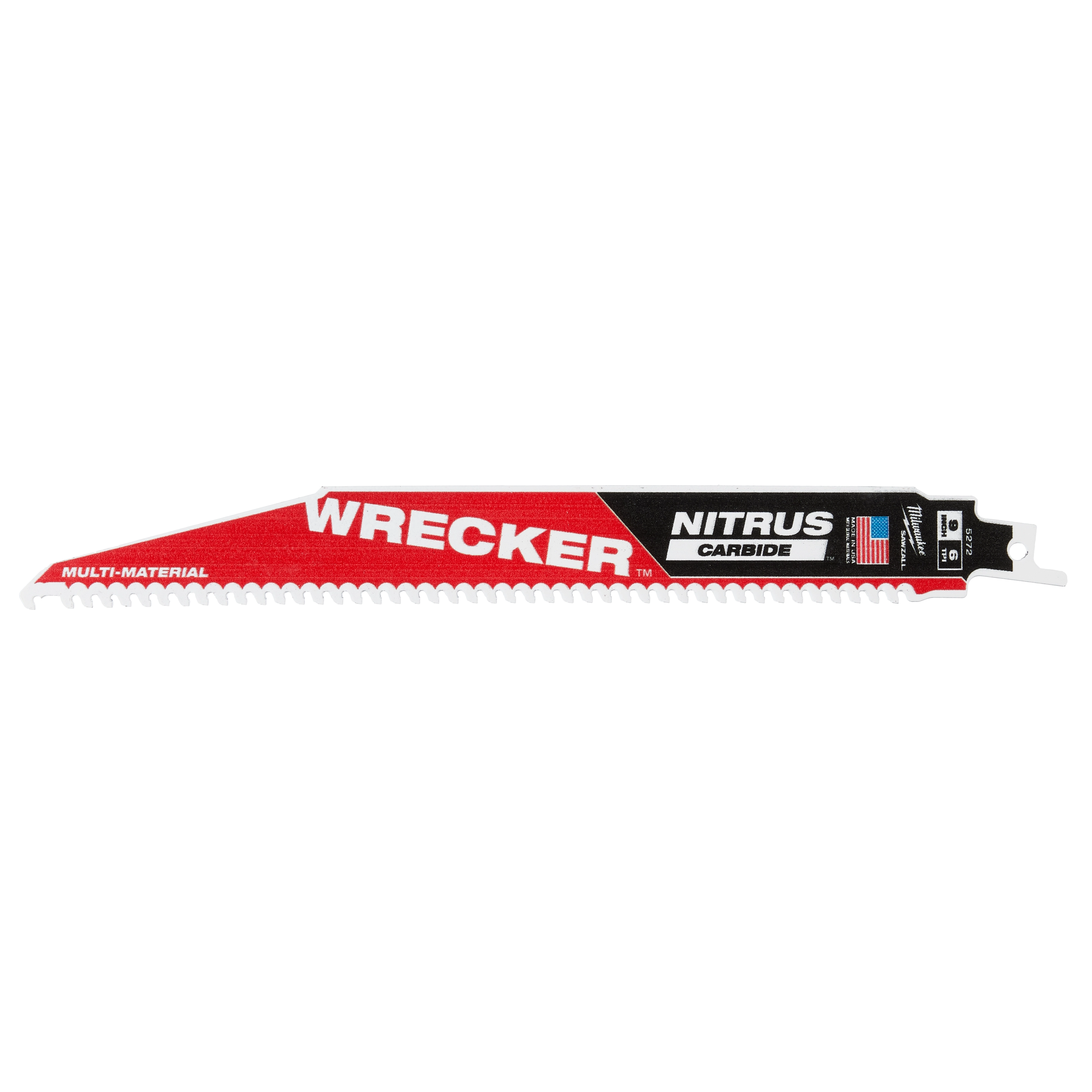(1PK) 9" WRECKER™ w/ NITRUS CARBIDE™ SAWZALL® Blade