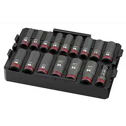 16PC SHOCKWAVE™ Impact Duty Socket 1/2” Drive MM TRAY Set