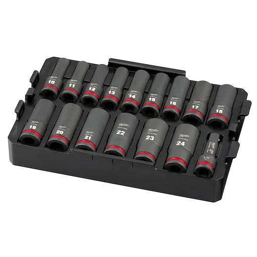 16PC SHOCKWAVE™ Impact Duty Socket 1/2” Drive MM TRAY Set