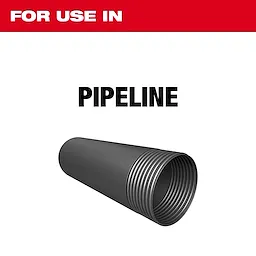 For Use In Pipeline product image displaying a threaded black pipeline section against a white background with red header.