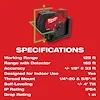 M12™ Green Cross Line and Plumb Points Laser, view 23