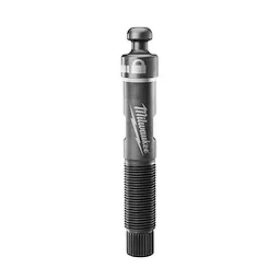 Milwaukee EXACT Rapid Reset 3/4" Draw Stud Set features a metallic, cylindrical tool with a threaded lower half and branded logo.