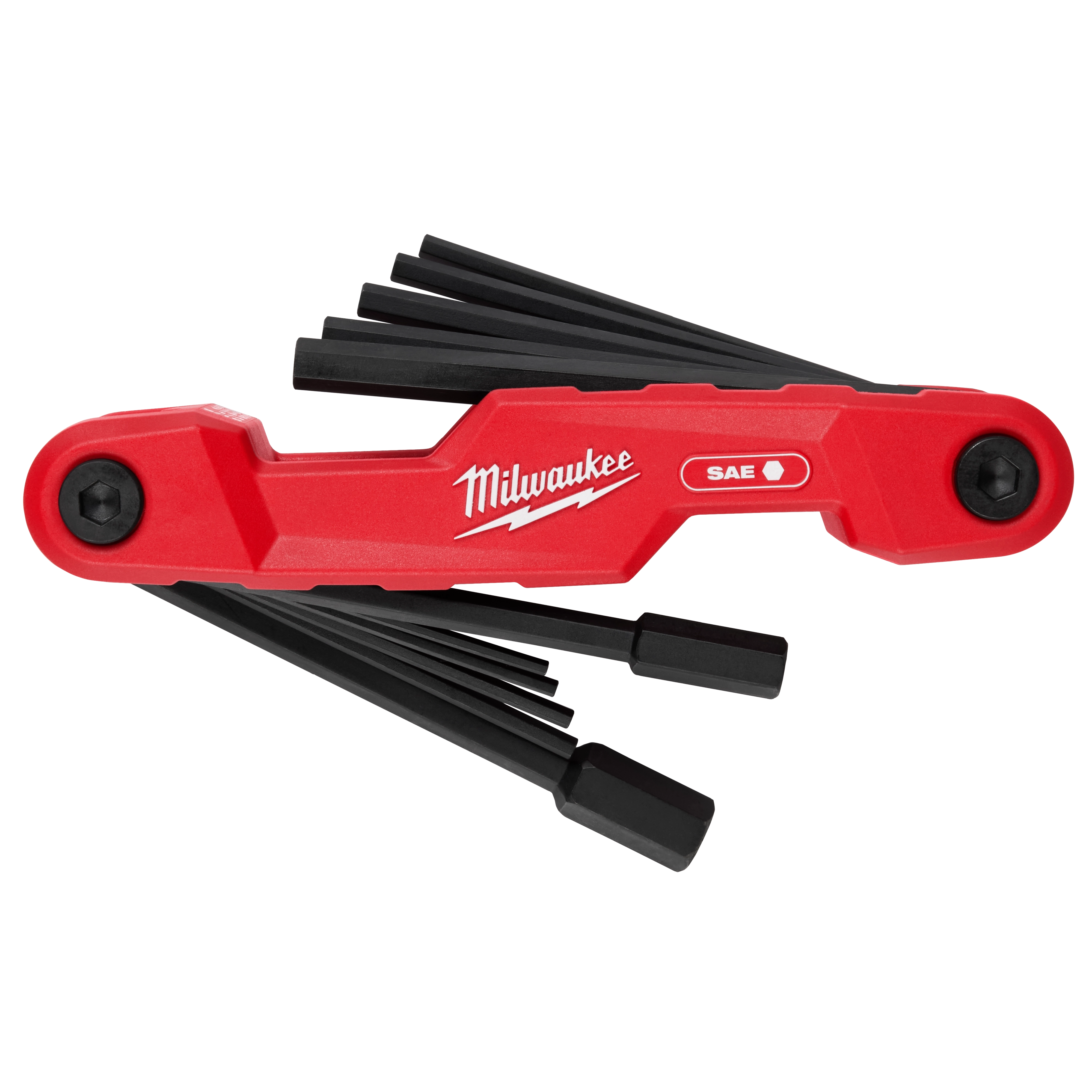 11-Key Electrician's Folding Hex Key Set - SAE