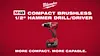 M18™ Compact Brushless 1/2" Hammer Drill/Driver Kit, view 11