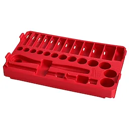 3/8” Drive 28pc Ratchet & Socket Set with PACKOUT™ Low-Profile Compact Organizer - SAE