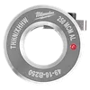 Milwaukee 49-16-B250 die with the designation THHNXHHW and 250 MCM AL, featuring a metal outer ring and a small red dot.