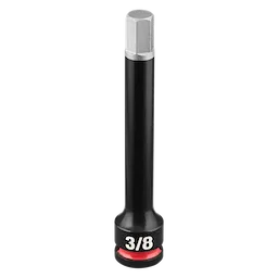 SHOCKWAVE Impact Duty 3/8" Drive 4" Hex 3/8" Bit Socket standing upright on a plain background.