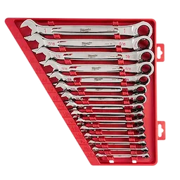 15pc Ratcheting Combination Wrench Set - SAE