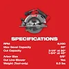 M18 FUEL™ 6-1/2" Circular Saw (Tool Only), view 22