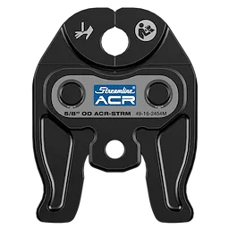 5/8" Streamline ACR Press Jaw designed for M12 FORCE LOGIC Press Tool. Features a black finish with a central blue label.