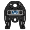 5/8" Streamline ACR Press Jaw designed for M12 FORCE LOGIC Press Tool. Features a black finish with a central blue label.