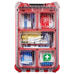 The 79PC Class A Type III PACKOUT™First Aid Kit closed with first aid contents inside