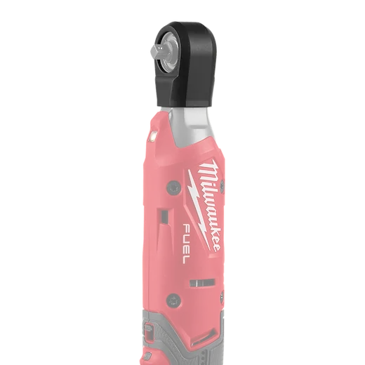 The M12 FUEL™ ¼” Ratchet Protective Boot in red and black is designed for durability and tool protection. The boot features the brand's logo and is tailored to fit the M12 FUEL™ ¼” Ratchet, enhancing grip and safeguarding against damage from drops and impacts.