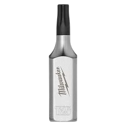 1/4" Drive T25 Tamper-Proof TORX Bit Socket. The socket is made of metal with a silver finish and features the brand name in the center. The product is designed for tamper-resistant TORX screws.