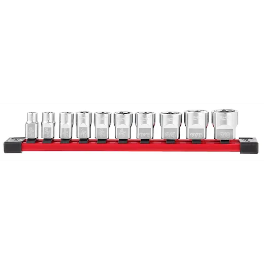 10pc 3/8" SAE Sockets with FOUR FLAT™ Sides