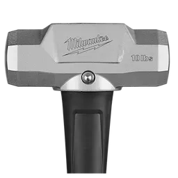 10lb Sledge Hammer with 36" handle. The head features a matte finish and engraved weight. The handle is black and textured.