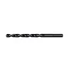 9/32" THUNDERBOLT BLACK OXIDE DRILL BIT, featuring a black oxide coating, a spiral flute, and a threaded shank, against a white background.