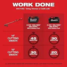 M18 FUEL™ String Trimmer w/ QUIK-LOK™ Work Done