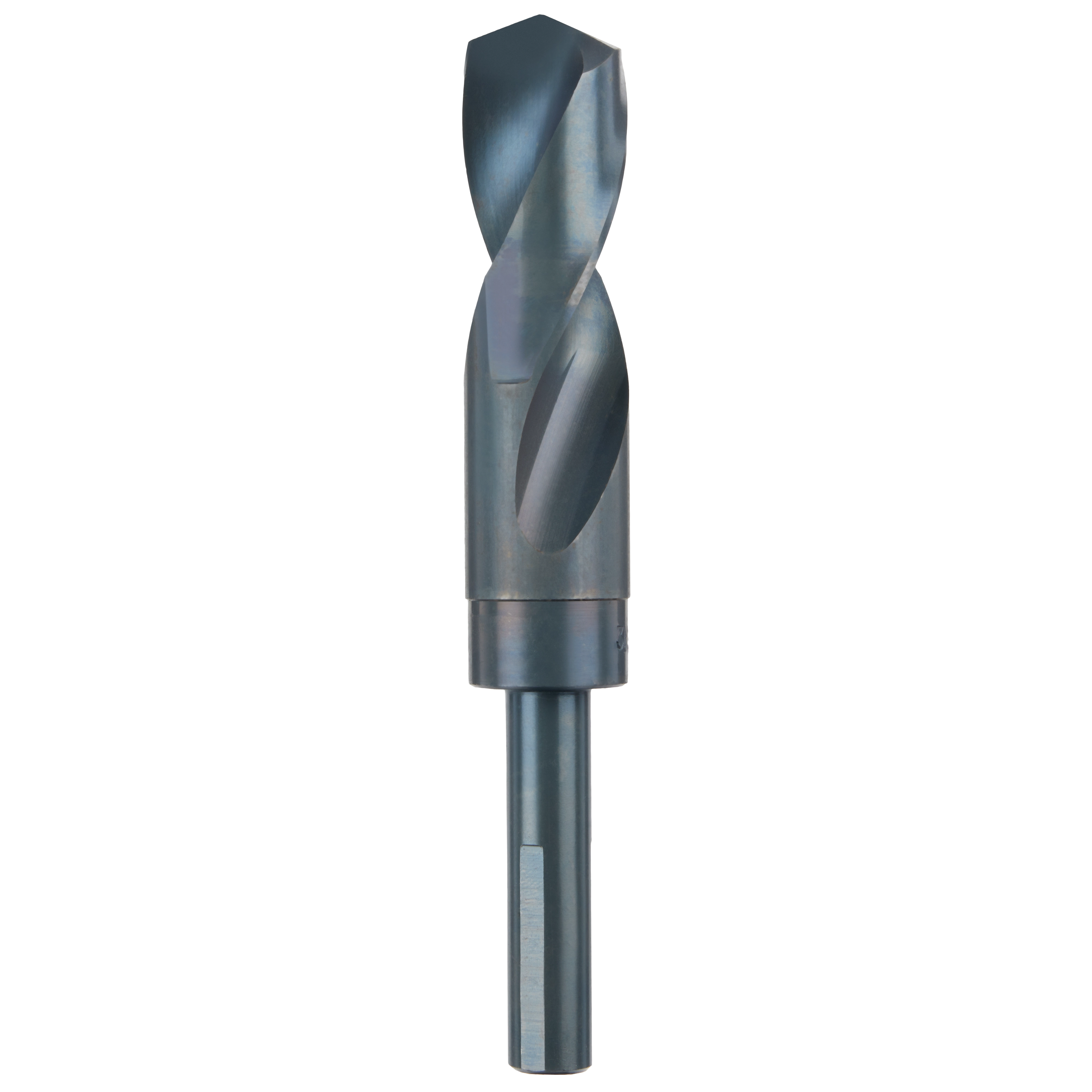 31/32" S&D Black Oxide Drill Bit with a dark finish, designed for drilling in metal surfaces.
