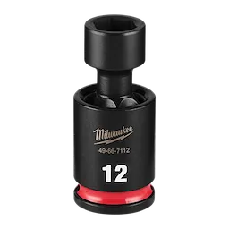SHOCKWAVE Impact Duty 3/8" Drive 12MM Standard Swivel Socket standing upright on a plain background.