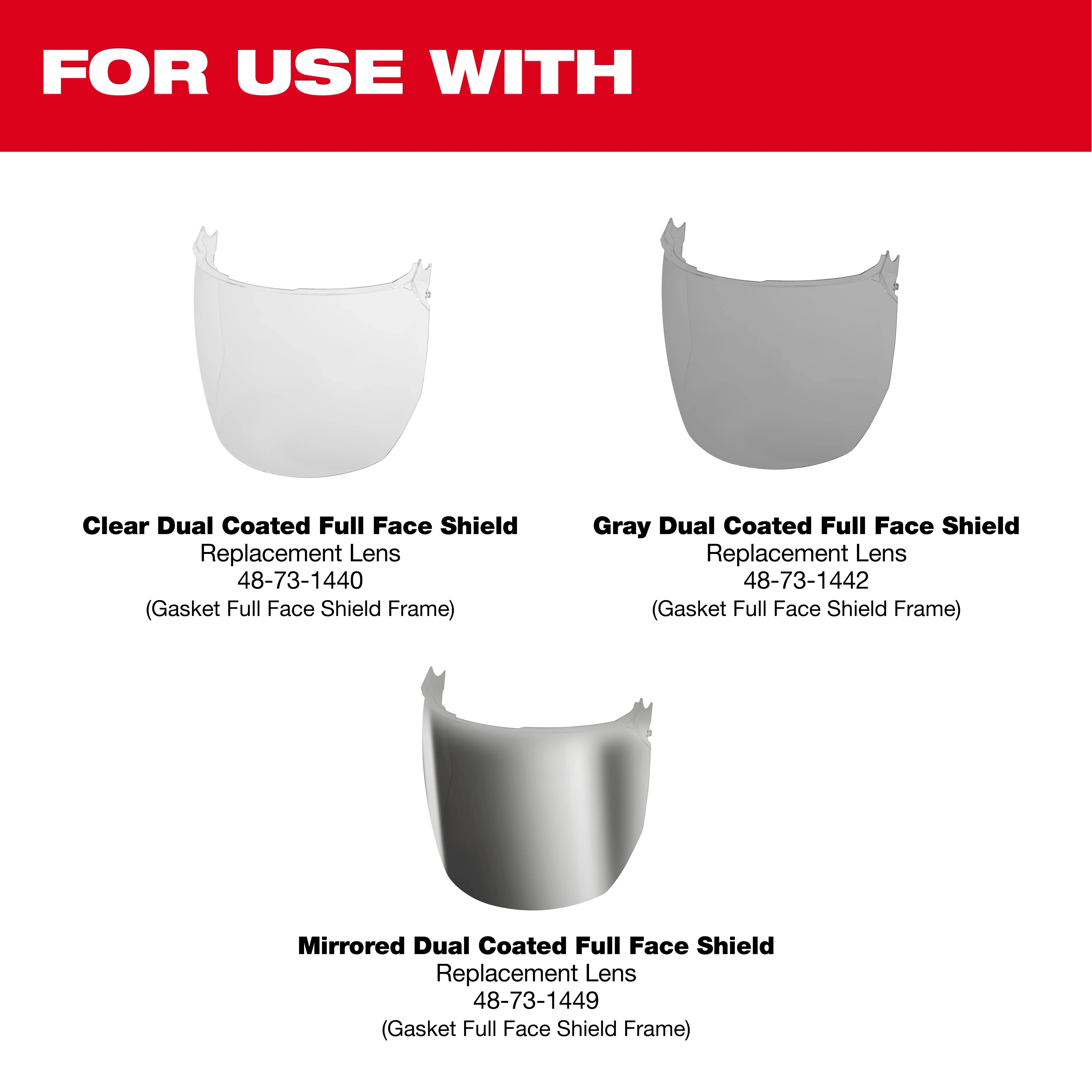 Clear Face Protection MECCANIXITY Face Shield Filter Gaskets - 20 Pack Replacement Filters For Safety Face Shields, 2.8x1.7 Inch Safety Shield Replacements