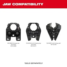 M18™ 600 MCM Crimper  w/ #8 - 750 MCM Al Dies ​- Jaw Compatibility