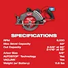 M18 FUEL™ 7-1/4" Rear Handle Circular Saw w/ONE-KEY ™ Kit, view 24