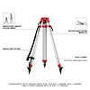 M18™ Red Exterior Dual Slope Rotary Laser Level Kit w/ Receiver, Remote, Grade Rod & Tripod, view 22