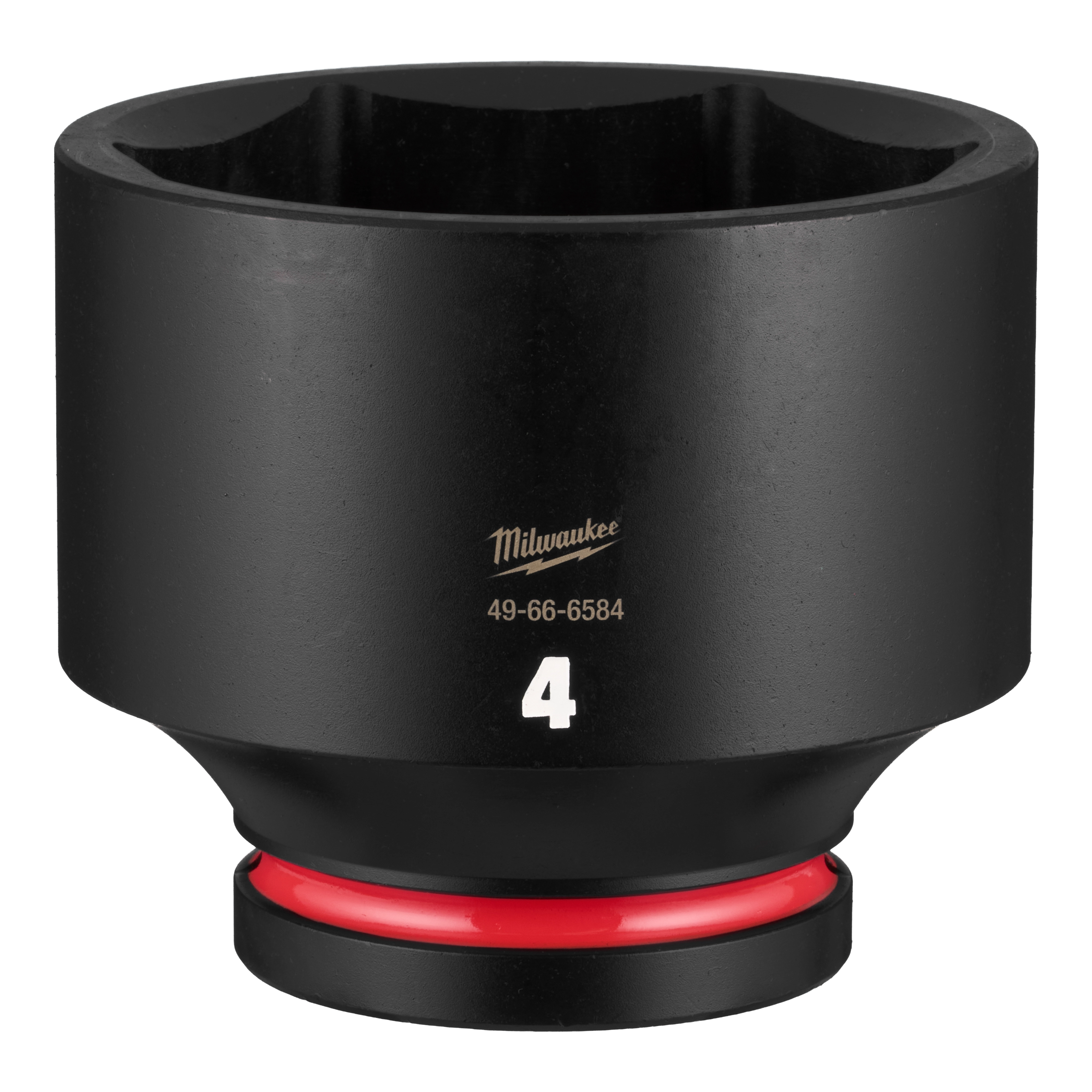SHOCKWAVE Impact Duty 1" Drive 4" Standard 6 Point Socket standing upright on a plain background.