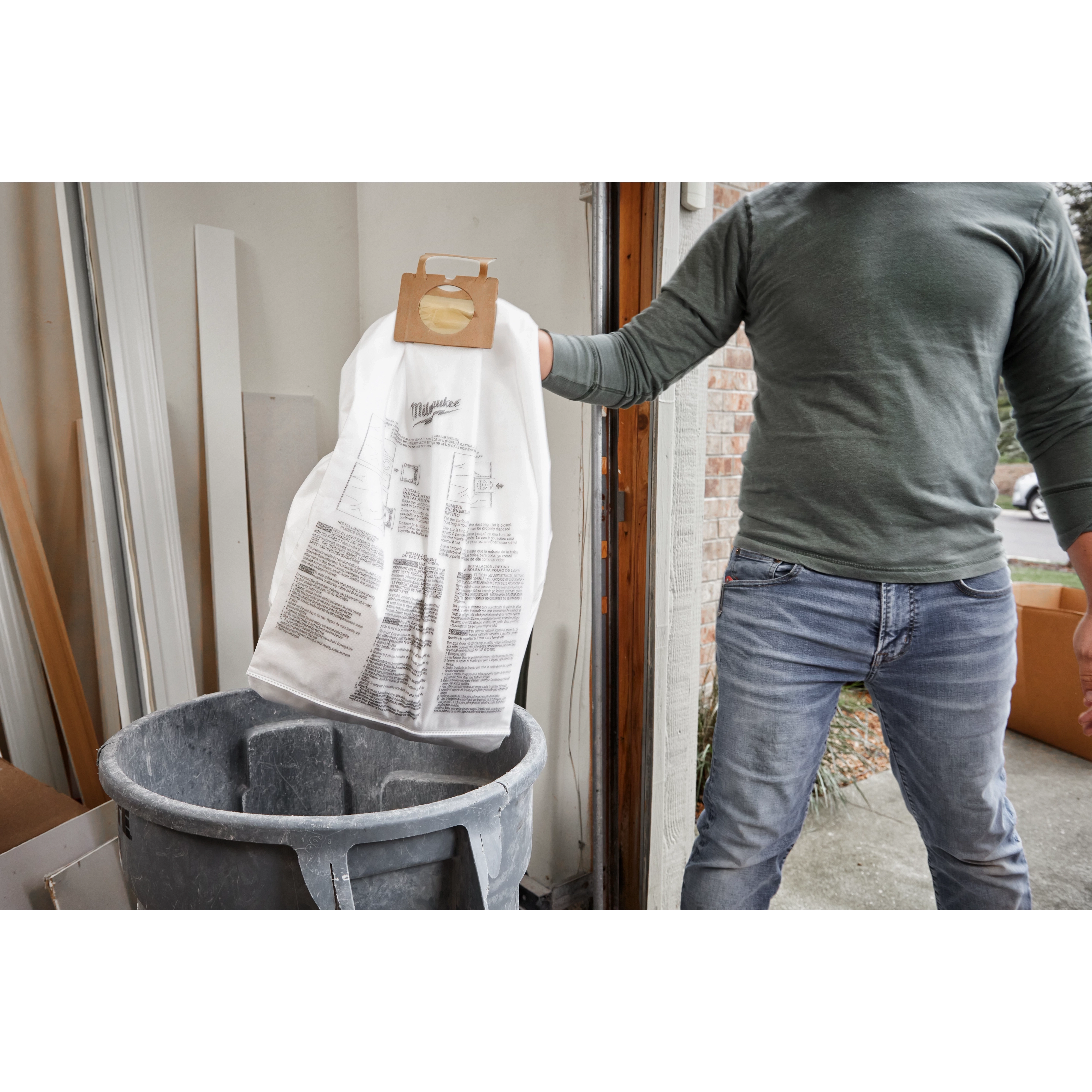 MILWAUKEE® Fleece Dust Bags (5PK) - 9 Gallon