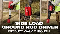 SDS Max Side Load Ground Rod Driver
1-1/8" Hex Side Load Ground Rod Driver