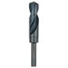 15/16" S&D Black Oxide Drill Bit with a round shank and spiral grooves, designed for efficient drilling in various materials.