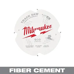 48-40-0670 Fiber Cement Track Saw Blade by Milwaukee with polycrystalline diamond teeth, anti-friction coating, and laser cut technology.