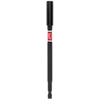 The image shows a SHOCKWAVE™ 6" Impact Duty Magnetic Bit Holder. It is black with a red label in the middle displaying the Milwaukee brand logo. The magnetic bit holder is designed for impact duty use.