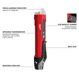 Non-Contact Voltage Detector w/ Laser Infrared Thermometer