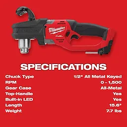 M18 FUEL™ HOLE HAWG® 1/2" Right Angle Drill
