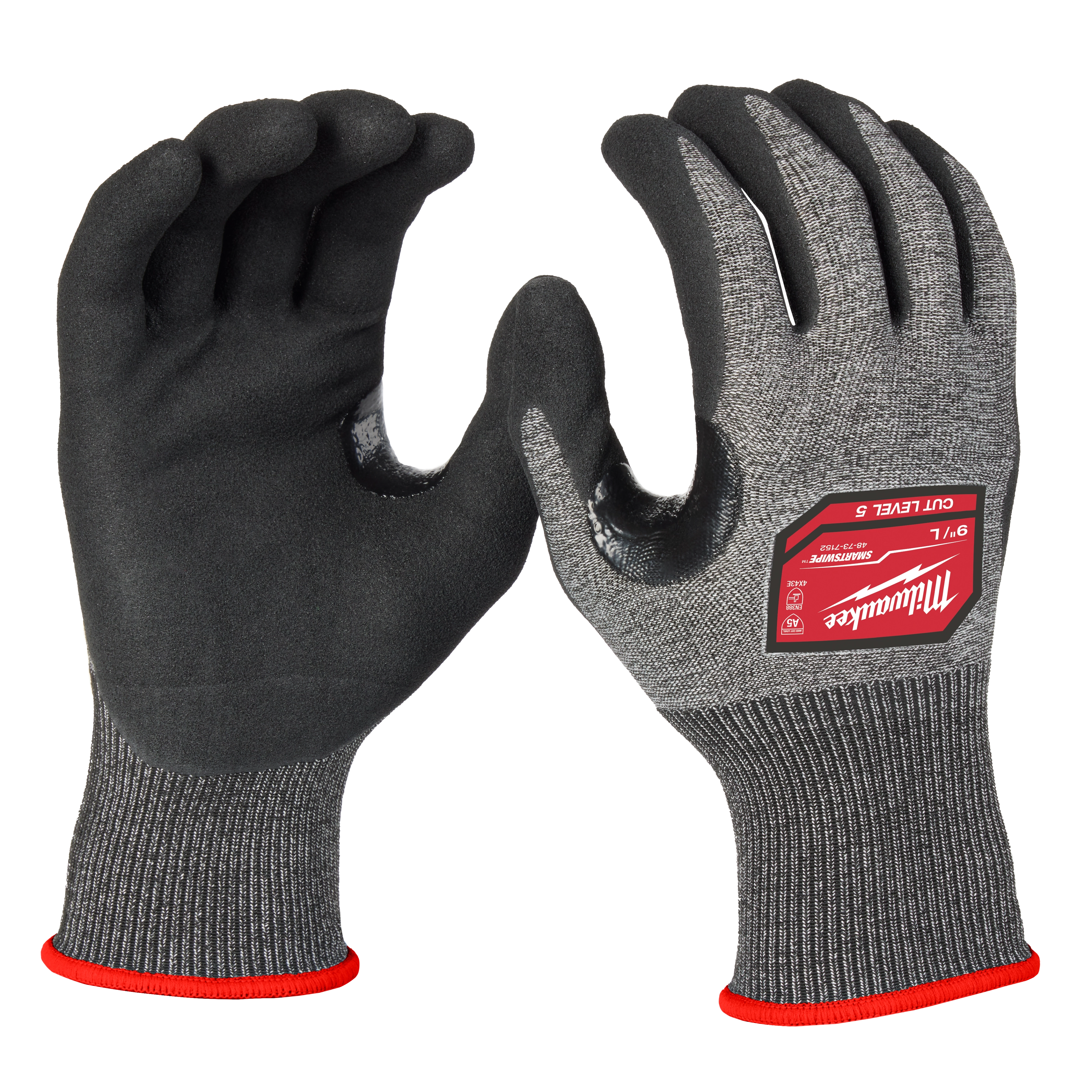 Cut Level 5 High-Dexterity Nitrile Dipped Gloves (L) | Milwaukee Tool