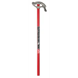 1/2" EMT Aluminum Conduit Bender with a red, long handle and a metallic head, designed for shaping electrical conduit pipes.