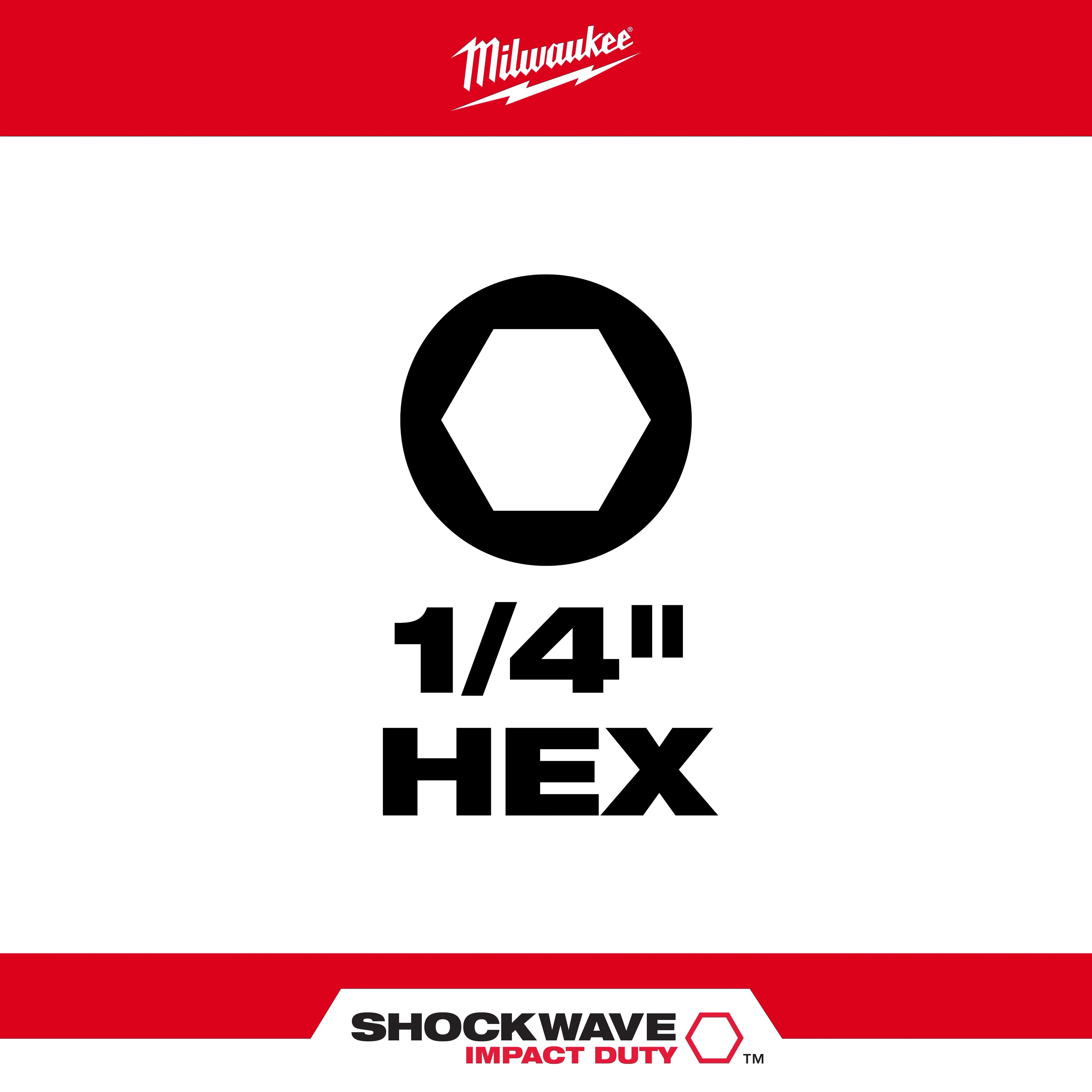 1/4" HEX SHOCWAVE Bit Type Asset