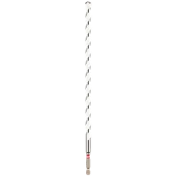 3/8" x 10" x 12" SHOCKWAVE Impact Duty Carbide Multi-Material Drill Bit with a helical design and a metal shank at the base.