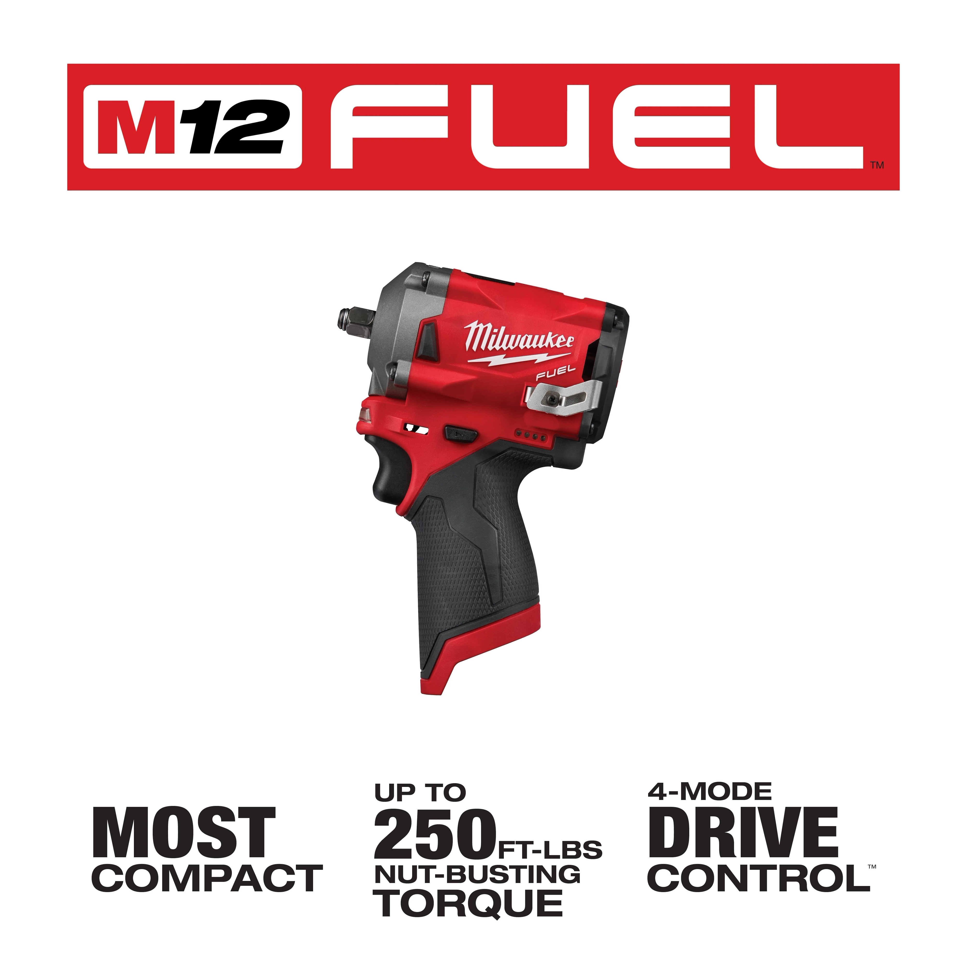 M12 FUEL™ 3/8" Stubby Impact Wrench