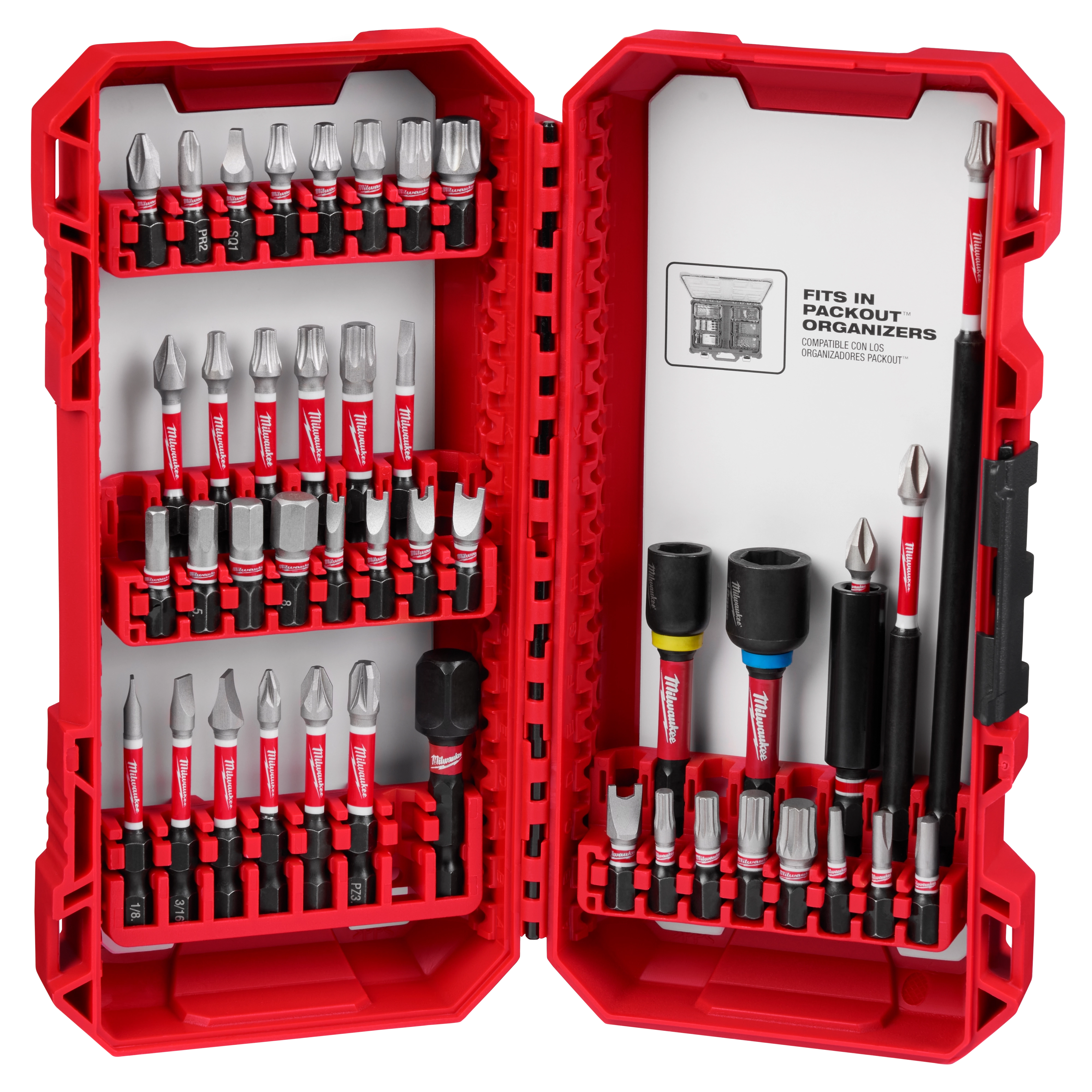 SHOCKWAVE™ Impact Duty Driver Bit Auto Set – 43PC | Milwaukee Tool