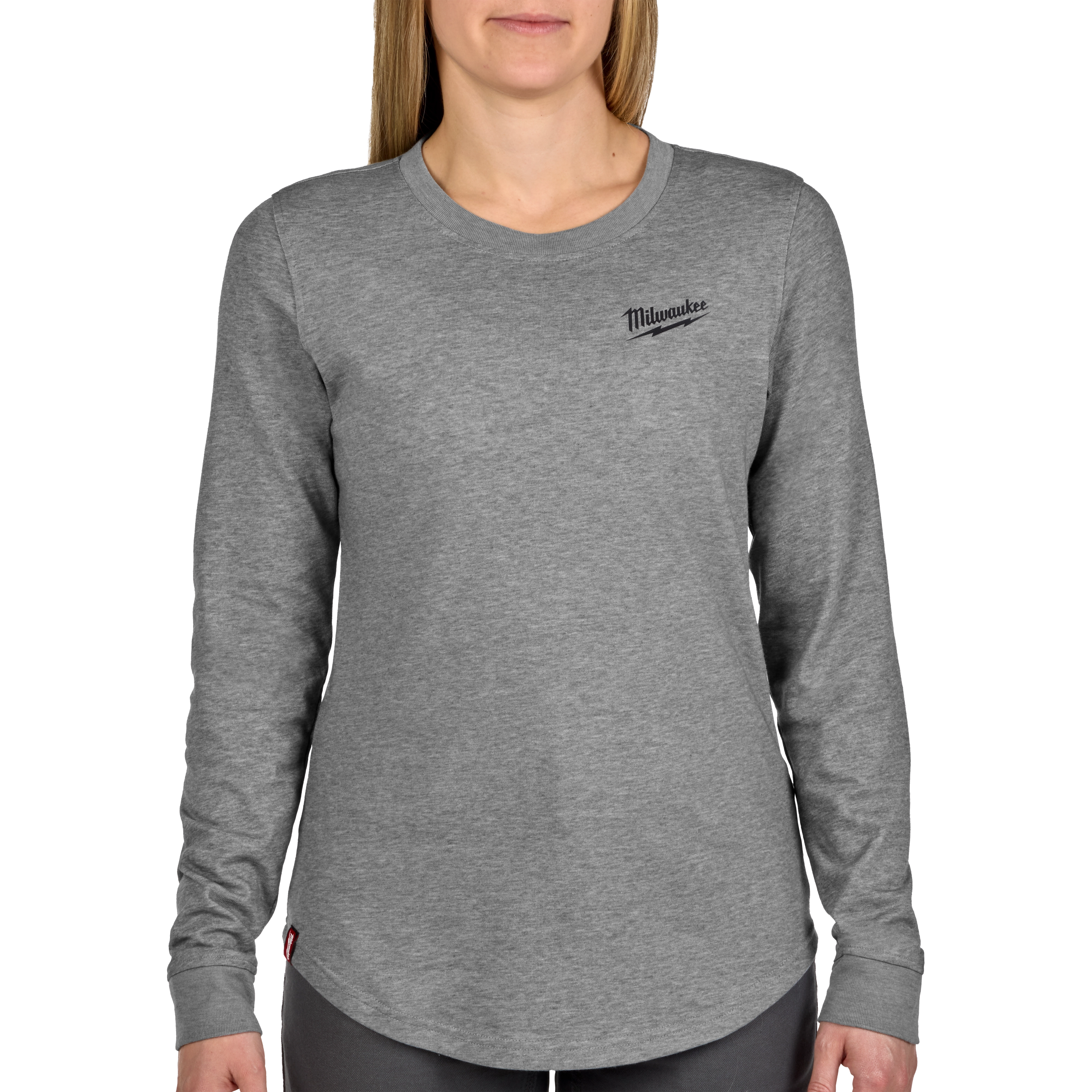 Women's FREEFLEX™ Hybrid Tee - Long Sleeve Gray 2X