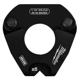 1-1/4" IPS-P Pivoting Press Ring for M18 FORCE LOGIC Press Tools, shown in black with brand logos, hardware, and model number.
