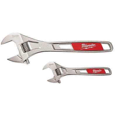 2 Pc. 6" & 10" Adjustable Wrench Set
