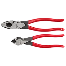 2 PC. Dipped Grip Cutting Pliers Set (USA)