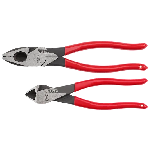 2 PC. Dipped Grip Cutting Pliers Set (USA)