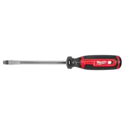 5/16" Slotted 6" Cushion Grip Screwdriver (USA) with a red and black handle, providing a comfortable grip.