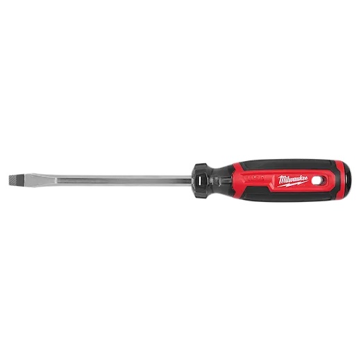 5/16" Slotted 6" Cushion Grip Screwdriver (USA) with a red and black handle, providing a comfortable grip.