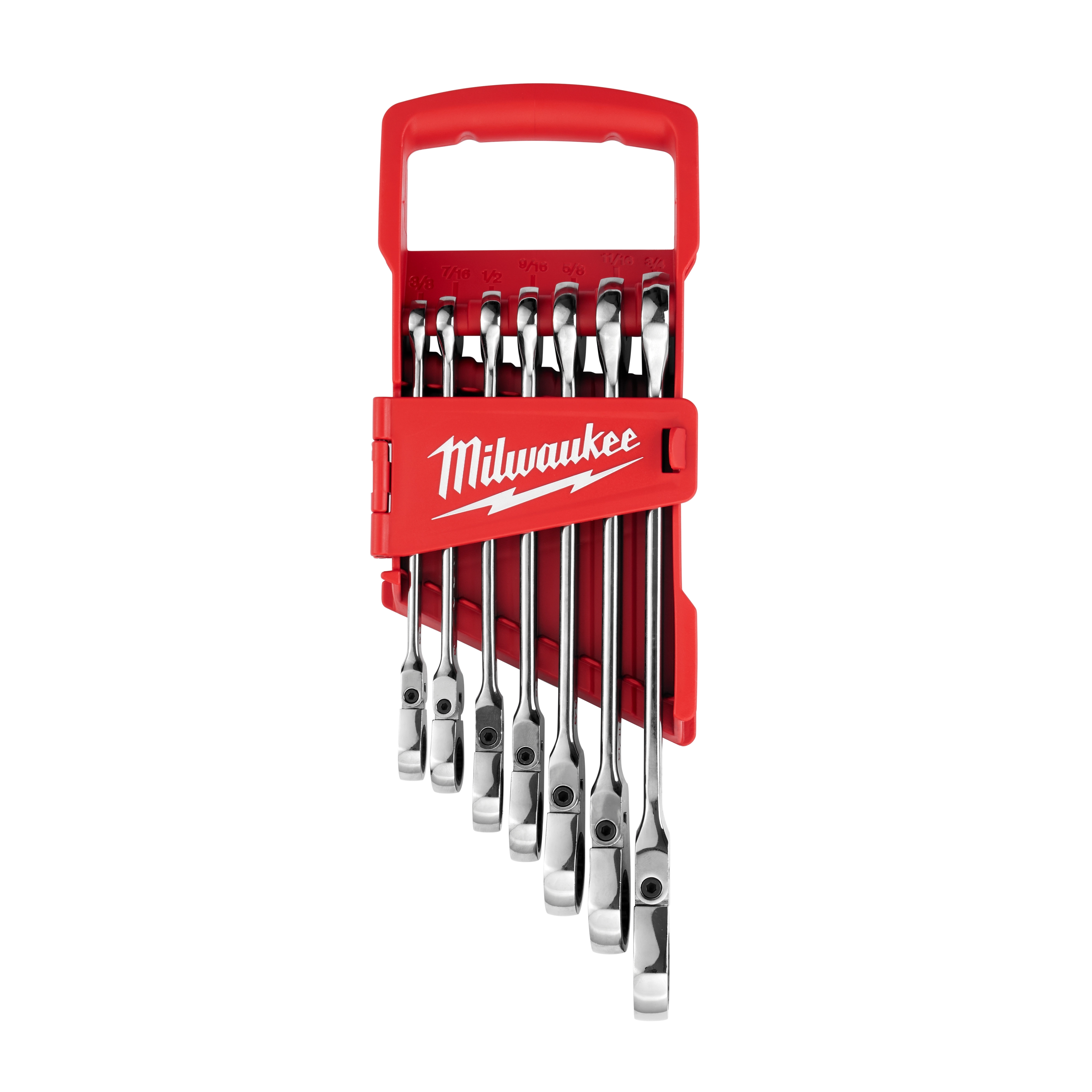 7PC) SAE Flex Head Ratcheting Combination Wrench | Milwaukee Tool